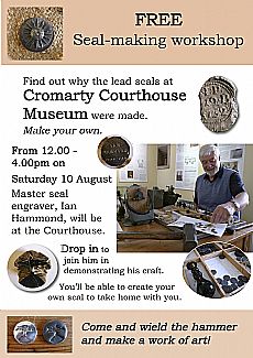 Cromarty Courthouse seal-making workshop